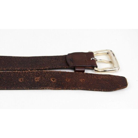HONEST SADDLE BROWN GENUINE LEATHER 1 3/8"Wd DRESS CASUAL MEN'S BELT Sz 34 (M28 - Picture 14 of 14